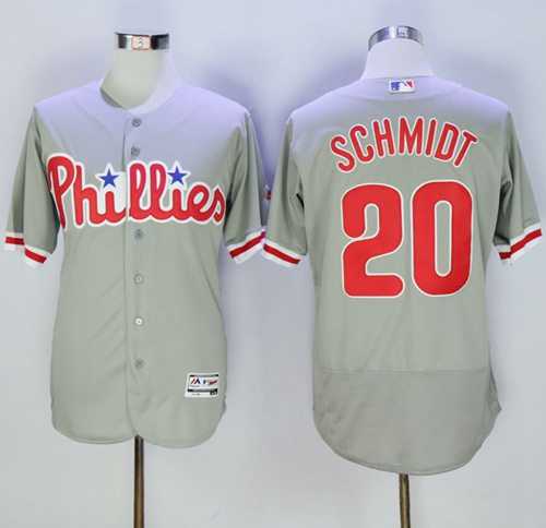 Philadelphia Phillies #20 Mike Schmidt Gray 2016 Flexbase Collection Stitched Jersey,We sell and wholesale Philadelphia Phillies #20 Mike Schmidt Gray 2016 Flexbase Collection Stitched Jersey on line form chian!
